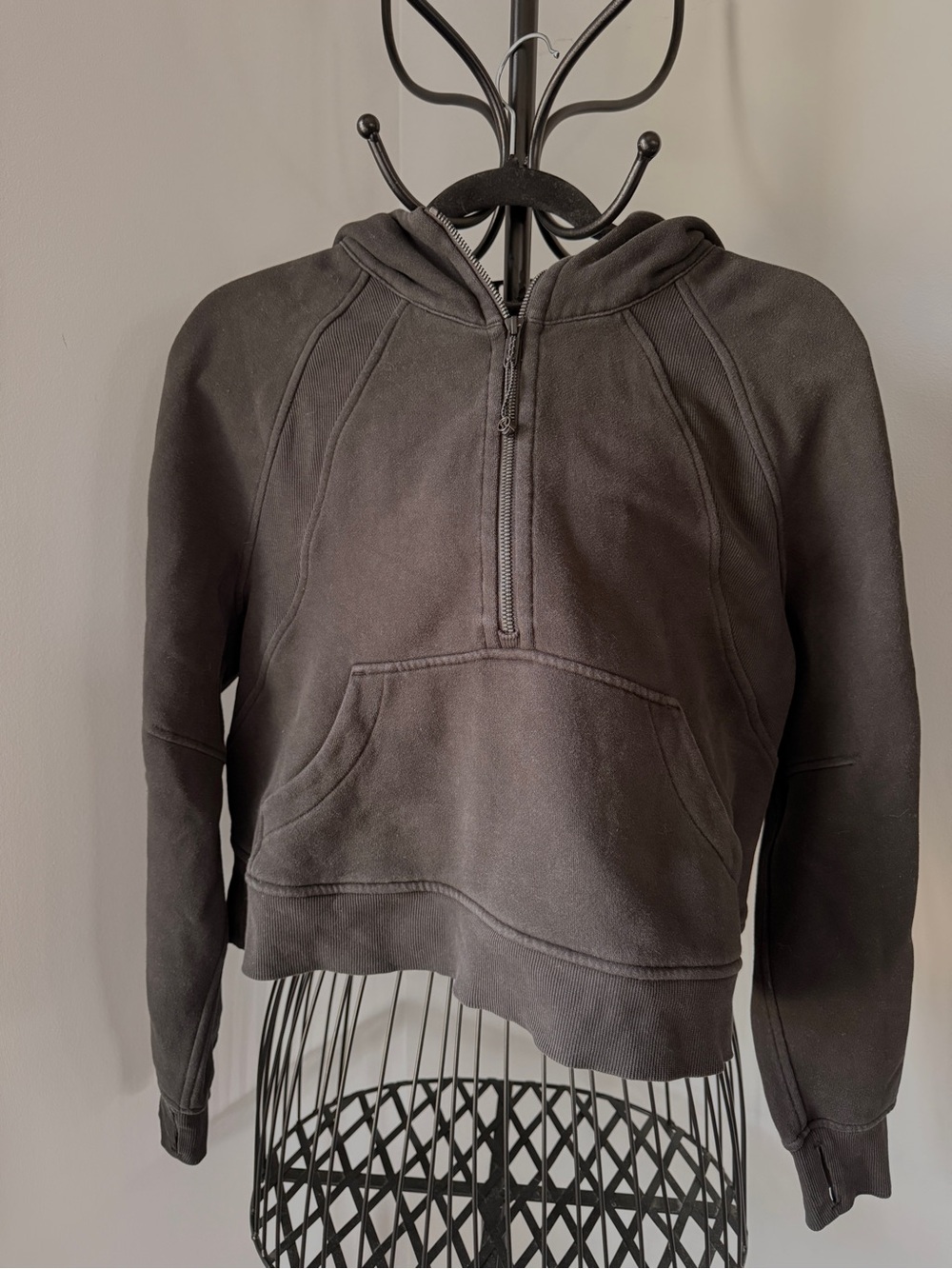 Lululemon Scuba Oversized Half Zip Hoodie Black XS/S